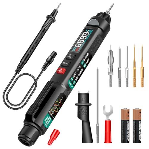 ANENG Multimeter Durchgangsprüfer,6000 Count Zweipoliger Spannungsprüfer,Auto Range Digital Berührungslos Voltmeter,misst AC/DC Spannung,Diode,Kapazität,Live Elektro Messgerät ANENG Multimeter Durchgangsprüfer,6000 Count Zweipoliger Spannungsprüfer,Auto Range Digital Berührungslos Voltmeter,misst AC/DC Spannung,Diode,Kapazität,Live Elektro Messgerät von ANENG