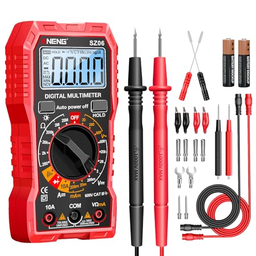 ANENG SZ06 Multimeter,Digital Auto Ohm Amp Voltmeter,misst Wechsel/Gleichspannung,Gleichstrom,Widerstand,Dioden,Summer,Handgehaltene Elektrische Werkzeuge,Messgeräte Multimeter von ANENG