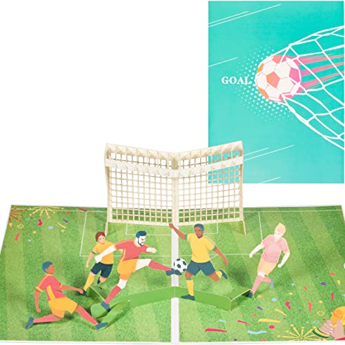 3D Geburtstagskarte,Pop up Fußball Grußkarte,Abschluss Grußkarte,Einladungskarte,mit Nachrichtenkarte und Umschlag von ANEWISH