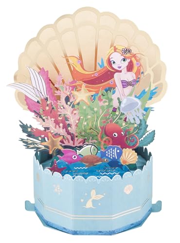 Pop Up Geburtstagskarte,3D Nixen Karte,Gedenkkarte Pop Up Geburtstagskarte,3D Nixen Karte,Gedenkkarte von ANEWISH