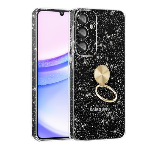ANFAIRLACE Glitzer Hülle Kompatibel mit Samsung Galaxy A15, Eingebaut Ring Handyhülle Transparent Bling Glitter Weiche TPU Silikon Anti-Vergilbung Klar Schutzhülle, Gold ANFAIRLACE Glitzer Hülle Kompatibel mit Samsung Galaxy A15, Eingebaut Ring Handyhülle Transparent Bling Glitter Weiche TPU Silikon Anti-Vergilbung Klar Schutzhülle, Gold von ANFAIRLACE