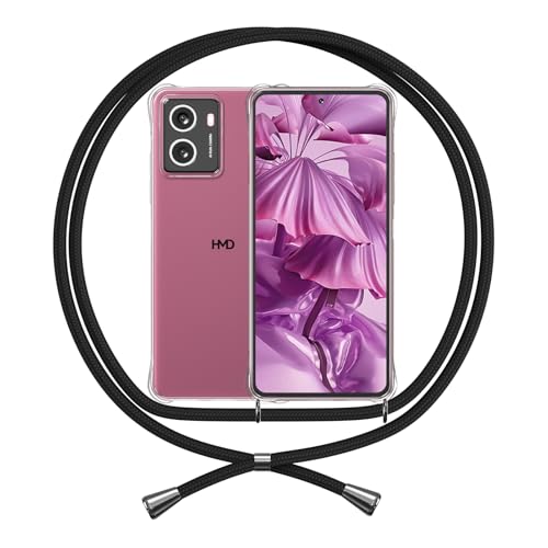 ANFAIRLACE Handykette Hülle Kompatibel mit HMD Pulse/HMD Pulse Plus, Handyhülle mit Band Anti-Gelb TPU Transparent Silikon Schutzhülle Klar Case, Schwarz ANFAIRLACE Handykette Hülle Kompatibel mit HMD Pulse/HMD Pulse Plus, Handyhülle mit Band Anti-Gelb TPU Transparent Silikon Schutzhülle Klar Case, Schwarz von ANFAIRLACE