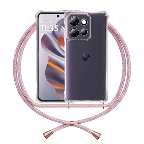 ANFAIRLACE Handykette Hülle Kompatibel mit Motorola Edge 50 Neo, Handyhülle mit Band Anti-Gelb TPU Transparent Silikon Schutzhülle Klar Case, Rose ANFAIRLACE Handykette Hülle Kompatibel mit Motorola Edge 50 Neo, Handyhülle mit Band Anti-Gelb TPU Transparent Silikon Schutzhülle Klar Case, Rose von ANFAIRLACE