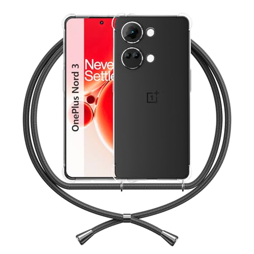 ANFAIRLACE Handykette Hülle Kompatibel mit OnePlus Nord 3, Handyhülle Anti Yellow TPU Band Transparent Silikon Schutzhülle Clear Case, Schwarz ANFAIRLACE Handykette Hülle Kompatibel mit OnePlus Nord 3, Handyhülle Anti Yellow TPU Band Transparent Silikon Schutzhülle Clear Case, Schwarz von ANFAIRLACE
