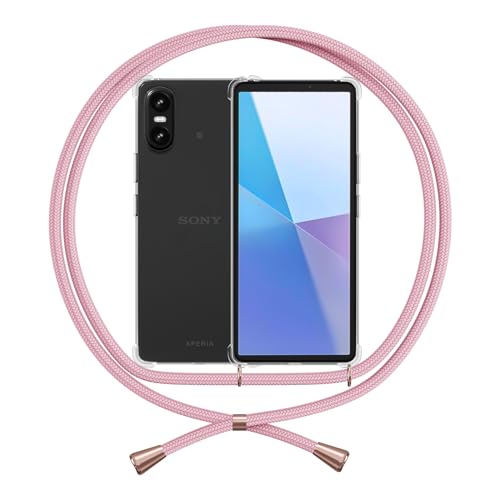 ANFAIRLACE Handykette Hülle Kompatibel mit Sony Xperia 10 VI, Handyhülle mit Band Anti-Gelb TPU Transparent Silikon Schutzhülle Klar Case, Rose ANFAIRLACE Handykette Hülle Kompatibel mit Sony Xperia 10 VI, Handyhülle mit Band Anti-Gelb TPU Transparent Silikon Schutzhülle Klar Case, Rose von ANFAIRLACE