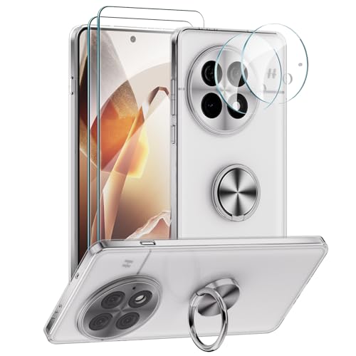 ANFAIRLACE Hülle Kompatibel mit OnePlus 13, Handyhülle Metall 360 Grad Ring Halter Magnet Ständer Transparent Silikon Schutzhülle, Silber ANFAIRLACE Hülle Kompatibel mit OnePlus 13, Handyhülle Metall 360 Grad Ring Halter Magnet Ständer Transparent Silikon Schutzhülle, Silber von ANFAIRLACE