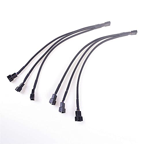 ANGEEK 2 Stück 27cm Computer Lüfterkabel PWM Adapter 1 bis 3 Converter 3 Pin + 4 Pin PC Power Kabel Fan Verlängerungskabel ANGEEK 2 Stück 27cm Computer Lüfterkabel PWM Adapter 1 bis 3 Converter 3 Pin + 4 Pin PC Power Kabel Fan Verlängerungskabel von ANGEEK