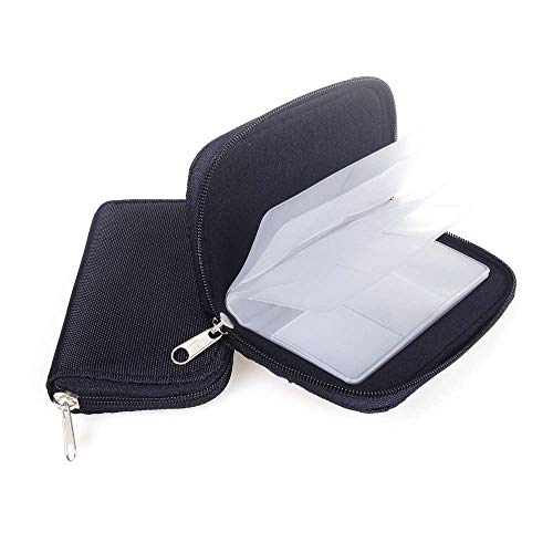 ANGEEK 2pcs 22 Slots Waterproof Memory Card Storage Bag 18SD+ 4CF Card Case Bag ID Holder SD Micro Card Camera Phone Card Protector Pouch (Black) von ANGEEK