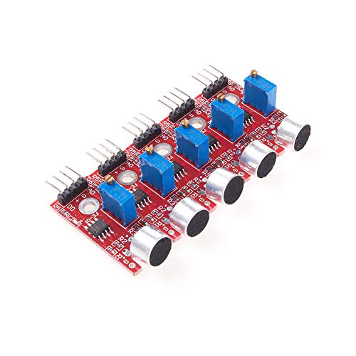 ANGEEK 5 Stück KY-037 New 4pin Voice Sound Detection Sensor Module Microphone Transmitter Smart Robot Car for arduino DIY Kit von ANGEEK