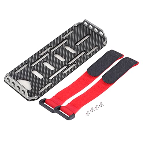 1/10 Batterieplatte RC -Auto -Batteriemontage Kohlefasermaterial mit 2 Trägern für HSP Redcat Axial SCX10 D90 HPI 1/10 Batterieplatte RC -Auto -Batteriemontage Kohlefasermaterial mit 2 Trägern für HSP Redcat Axial SCX10 D90 HPI von ANGGREK