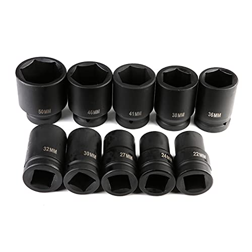 10pcs 1 Zoll Antriebsaufprall -Buchse Set 22 Mm Bis 50 Mm Chrom Vanadium Stahl Professionelle Aufprallstecke mit Kunststofflagerbox für die Automobilreparatur 10pcs 1 Zoll Antriebsaufprall -Buchse Set 22 Mm Bis 50 Mm Chrom Vanadium Stahl Professionelle Aufprallstecke mit Kunststofflagerbox für die Automobilreparatur von ANGGREK
