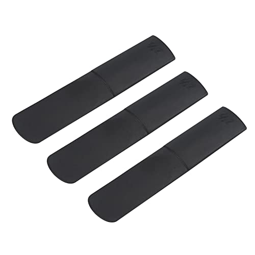3pcs Altsaxophon -Schilf 2,5 Harzsaxophon -Schilfschilfs 2.5 Festigkeit Saxophon Schilf 2,5 Schwarz Einfach zu Verwenden, ohne Nässe zu Verwenden, die für Alt -Saxophonanfänger von ANGGREK