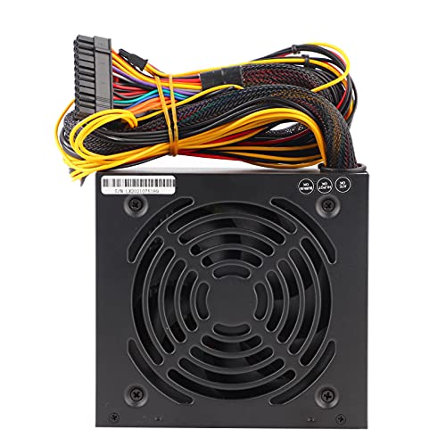 ANGGREK Leises 500-W-PC-Netzteil mit Verstellbarem 12-cm-Lüfter, ATX 24-Pin, 115/230 V Kompatibel (EU-Stecker) von ANGGREK