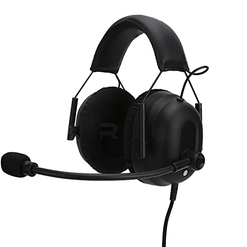 Somic Gaming Headset G936, Stereo 7.1 Virtual Surround Sound Kopfhörer mit Vibration, Mikrofon mit Geräuschunterdrückung für PC-Laptop-Gamer (Schwarz) von ANGGREK