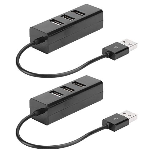 ANGGREK USB2.0 4-Port-Hub, Plug-and-Play, Kompakt und Praktisch, Keine Externe Stromversorgung, 1 auf 4 USB-Schnittstellenerweiterung, Unterstützt Hot-Swap für Desktop-Computer, von ANGGREK
