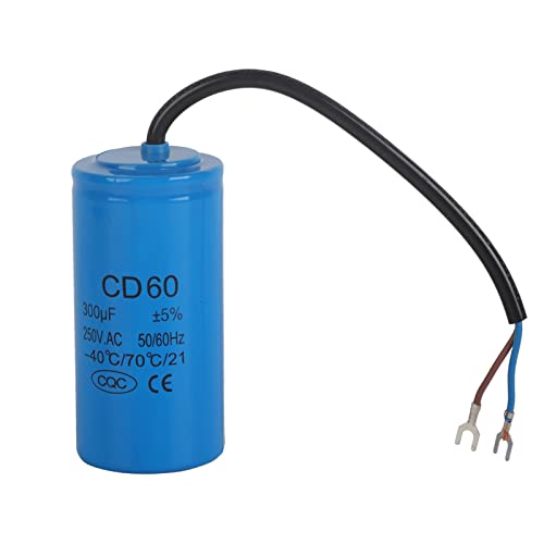 CD60 250V 300UF Motorkondensator Explosionssicherer Schaltkondensator mit Selbstheilungsleistung für Kühlschränke Klimaanlagen Wechselstrommotoren Wasserpumpen Generatoren von ANGGREK