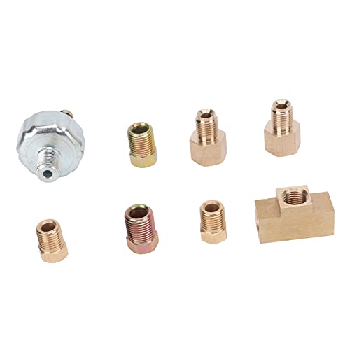 Hydraulischer Bremslichtschalter Kit, Universal OEM Ersatzhydraulikbremsschalter 3/16 1/4 Inline -Drucksensor Motorrad -Hydraulikschalter Austausch für die Automodifikation von ANGGREK