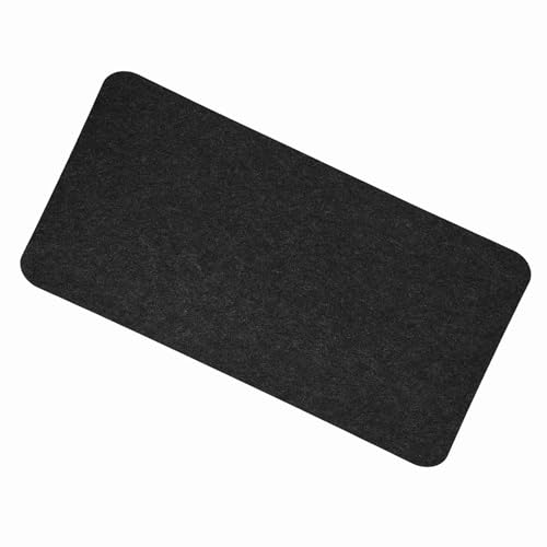 Schreibtischpolster -Maus -Pad -Computerpolster 68x33 Cm Polyester Anti -statischer Staubdestell Anti -Scratch -Faltbar für Office -Schreibtisch mit Wärmeisolierung Stoßdämpfung (dunkelgrau) von ANGGREK
