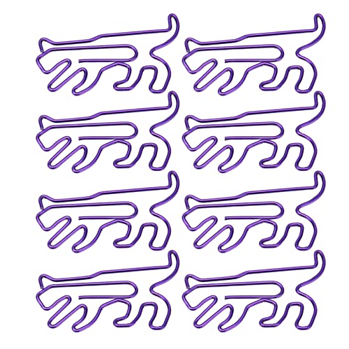 Tierpapierklammern, Niedliche Tierische Papierklammern, 100 -teilige Elektroplierte Metallklemmen für Büro, Schule, Familienorganisation, Ideales Geschenkboxed (Dinosaurier) von ANGGREK