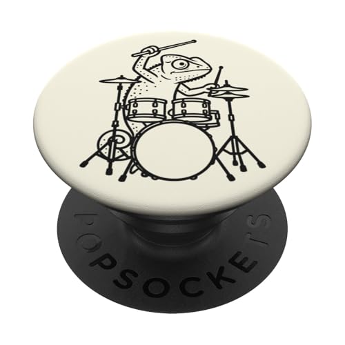 Funny Chamäleon Drummer Drumming Drums Music Lover Boys Girl PopSockets Klebender PopGrip Funny Chamäleon Drummer Drumming Drums Music Lover Boys Girl PopSockets Klebender PopGrip von ANIMALDRUMSNROLL