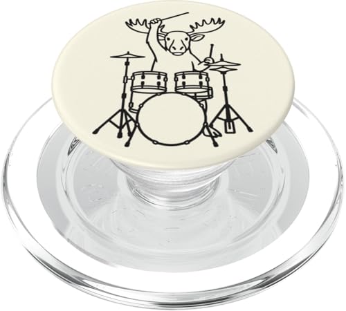 Funny Elch Drummer Drumming Drums Music Lover Boys Girls PopSockets PopGrip für MagSafe Funny Elch Drummer Drumming Drums Music Lover Boys Girls PopSockets PopGrip für MagSafe von ANIMALDRUMSNROLL