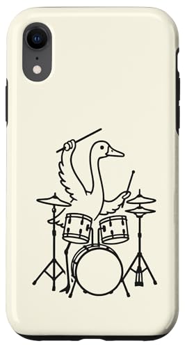 Funny Goose Schlagzeuger Schlagzeug Musikliebhaber Jungen Mädchen Hülle für iPhone XR Funny Goose Schlagzeuger Schlagzeug Musikliebhaber Jungen Mädchen Hülle für iPhone XR von ANIMALDRUMSNROLL