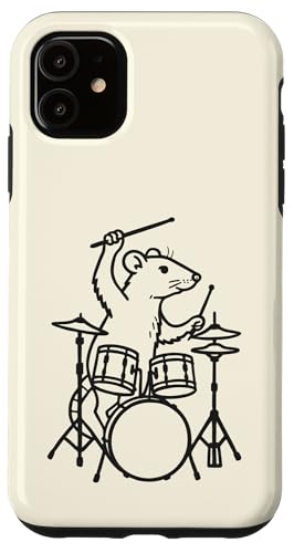 Lustige Ratte Drummer Drumming Drums Musikliebhaber Jungen Mädchen Hülle für iPhone 11 Lustige Ratte Drummer Drumming Drums Musikliebhaber Jungen Mädchen Hülle für iPhone 11 von ANIMALDRUMSNROLL