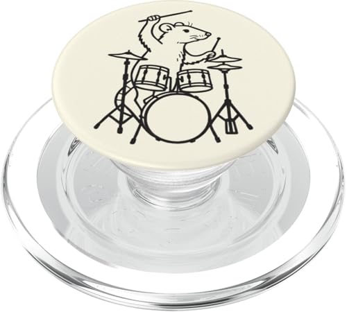 Lustige Ratte Drummer Drumming Drums Musikliebhaber Jungen Mädchen PopSockets PopGrip für MagSafe Lustige Ratte Drummer Drumming Drums Musikliebhaber Jungen Mädchen PopSockets PopGrip für MagSafe von ANIMALDRUMSNROLL
