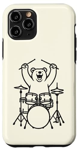 Lustiger Bär, Schlagzeuger, Schlagzeug, Musikliebhaber, Jungen und Mädchen Hülle für iPhone 11 Pro Lustiger Bär, Schlagzeuger, Schlagzeug, Musikliebhaber, Jungen und Mädchen Hülle für iPhone 11 Pro von ANIMALDRUMSNROLL