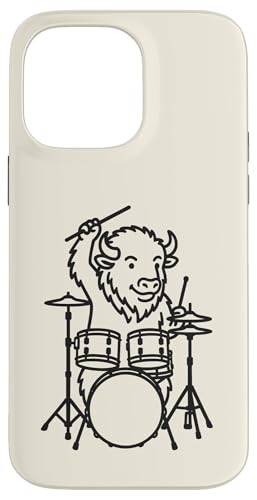 Lustiger Bison, Schlagzeuger, Schlagzeug, Musikliebhaber, Jungen und Mädchen Hülle für iPhone 14 Pro Max Lustiger Bison, Schlagzeuger, Schlagzeug, Musikliebhaber, Jungen und Mädchen Hülle für iPhone 14 Pro Max von ANIMALDRUMSNROLL