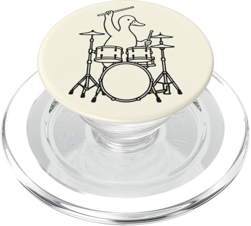 Lustiger Entendrummer, Schlagzeug, Musikliebhaber, Jungen und Mädchen PopSockets PopGrip für MagSafe Lustiger Entendrummer, Schlagzeug, Musikliebhaber, Jungen und Mädchen PopSockets PopGrip für MagSafe von ANIMALDRUMSNROLL
