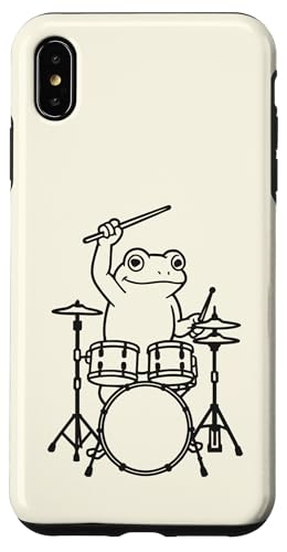 Lustiger Frosch, Schlagzeuger, Schlagzeug, Musikliebhaber, Jungen und Mädchen Hülle für iPhone XS Max Lustiger Frosch, Schlagzeuger, Schlagzeug, Musikliebhaber, Jungen und Mädchen Hülle für iPhone XS Max von ANIMALDRUMSNROLL