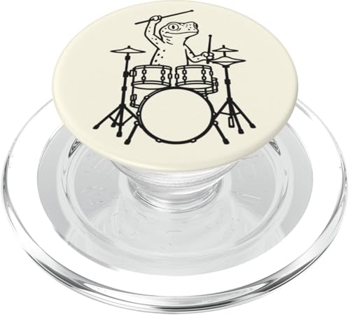 Lustiger Gecko-Schlagzeuger, Schlagzeug, Musikliebhaber, Jungen und Mädchen PopSockets PopGrip für MagSafe Lustiger Gecko-Schlagzeuger, Schlagzeug, Musikliebhaber, Jungen und Mädchen PopSockets PopGrip für MagSafe von ANIMALDRUMSNROLL