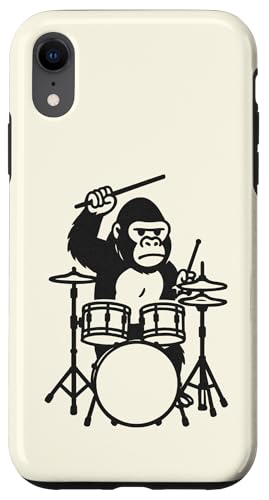 Lustiger Gorilla-Drummer, Schlagzeug, Musikliebhaber, Jungen und Mädchen Hülle für iPhone XR Lustiger Gorilla-Drummer, Schlagzeug, Musikliebhaber, Jungen und Mädchen Hülle für iPhone XR von ANIMALDRUMSNROLL