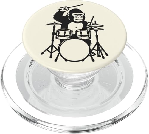 Lustiger Gorilla-Drummer, Schlagzeug, Musikliebhaber, Jungen und Mädchen PopSockets PopGrip für MagSafe Lustiger Gorilla-Drummer, Schlagzeug, Musikliebhaber, Jungen und Mädchen PopSockets PopGrip für MagSafe von ANIMALDRUMSNROLL