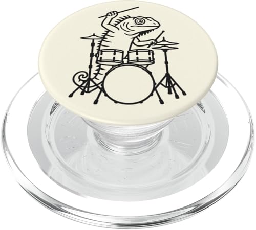 Lustiger Iguana-Schlagzeuger, Schlagzeuger, Musikliebhaber, Jungen und Mädchen PopSockets PopGrip für MagSafe Lustiger Iguana-Schlagzeuger, Schlagzeuger, Musikliebhaber, Jungen und Mädchen PopSockets PopGrip für MagSafe von ANIMALDRUMSNROLL