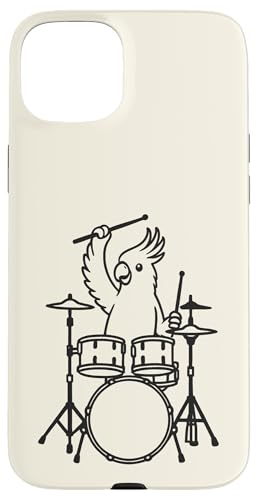 Lustiger Kakadu-Schlagzeuger, Schlagzeug, Musikliebhaber, Jungen und Mädchen Hülle für iPhone 15 Plus von ANIMALDRUMSNROLL