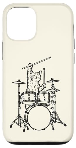 Lustiger Katzen-Schlagzeuger, Schlagzeug, Musikliebhaber, Mama, Papa Hülle für iPhone 12/12 Pro Lustiger Katzen-Schlagzeuger, Schlagzeug, Musikliebhaber, Mama, Papa Hülle für iPhone 12/12 Pro von ANIMALDRUMSNROLL