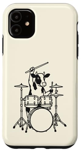 Lustiger Kuh Schlagzeuger Drumming Drums Musikliebhaber Jungen Mädchen Hülle für iPhone 11 Lustiger Kuh Schlagzeuger Drumming Drums Musikliebhaber Jungen Mädchen Hülle für iPhone 11 von ANIMALDRUMSNROLL
