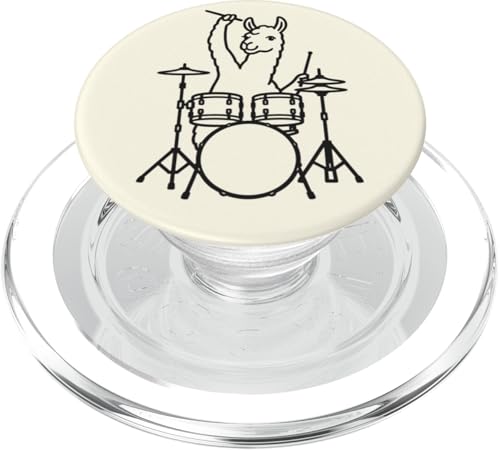 Lustiger Lama-Schlagzeuger, Schlagzeug, Musikliebhaber, Jungen und Mädchen PopSockets PopGrip für MagSafe Lustiger Lama-Schlagzeuger, Schlagzeug, Musikliebhaber, Jungen und Mädchen PopSockets PopGrip für MagSafe von ANIMALDRUMSNROLL