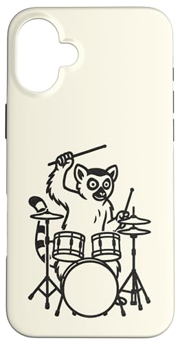 Lustiger Lemuren-Schlagzeuger, Schlagzeuger, Musikliebhaber, Jungen und Mädchen Hülle für iPhone 16 Plus Lustiger Lemuren-Schlagzeuger, Schlagzeuger, Musikliebhaber, Jungen und Mädchen Hülle für iPhone 16 Plus von ANIMALDRUMSNROLL