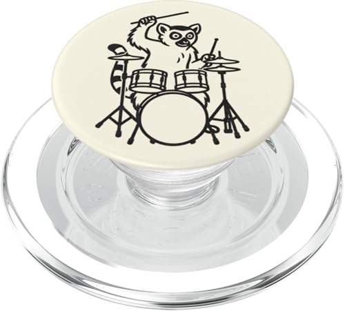 Lustiger Lemuren-Schlagzeuger, Schlagzeuger, Musikliebhaber, Jungen und Mädchen PopSockets PopGrip für MagSafe Lustiger Lemuren-Schlagzeuger, Schlagzeuger, Musikliebhaber, Jungen und Mädchen PopSockets PopGrip für MagSafe von ANIMALDRUMSNROLL