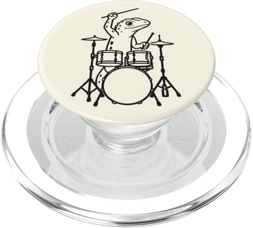 Lustiger Lizard-Schlagzeuger, Schlagzeuger, Musikliebhaber, Jungen und Mädchen PopSockets PopGrip für MagSafe Lustiger Lizard-Schlagzeuger, Schlagzeuger, Musikliebhaber, Jungen und Mädchen PopSockets PopGrip für MagSafe von ANIMALDRUMSNROLL