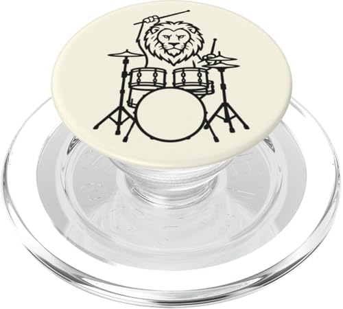 Lustiger Löwen-Schlagzeuger, Schlagzeuger, Musikliebhaber, Jungen und Mädchen PopSockets PopGrip für MagSafe Lustiger Löwen-Schlagzeuger, Schlagzeuger, Musikliebhaber, Jungen und Mädchen PopSockets PopGrip für MagSafe von ANIMALDRUMSNROLL