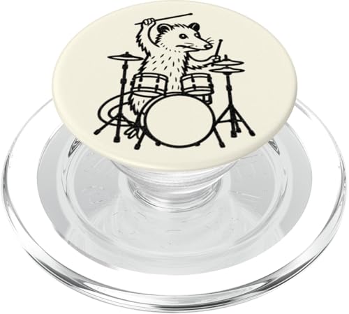 Lustiger Opossum-Schlagzeuger, Schlagzeug, Musikliebhaber, Jungen und Mädchen PopSockets PopGrip für MagSafe Lustiger Opossum-Schlagzeuger, Schlagzeug, Musikliebhaber, Jungen und Mädchen PopSockets PopGrip für MagSafe von ANIMALDRUMSNROLL