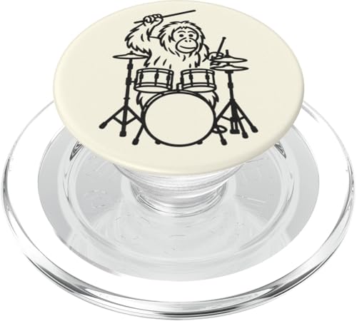 Lustiger Orang-Utan-Schlagzeuger, Schlagzeug, Musikliebhaber, Jungen, Mädchen PopSockets PopGrip für MagSafe Lustiger Orang-Utan-Schlagzeuger, Schlagzeug, Musikliebhaber, Jungen, Mädchen PopSockets PopGrip für MagSafe von ANIMALDRUMSNROLL