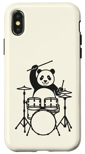Lustiger Panda-Schlagzeuger, Schlagzeug, Musikliebhaber, Jungen und Mädchen Hülle für iPhone X/XS Lustiger Panda-Schlagzeuger, Schlagzeug, Musikliebhaber, Jungen und Mädchen Hülle für iPhone X/XS von ANIMALDRUMSNROLL