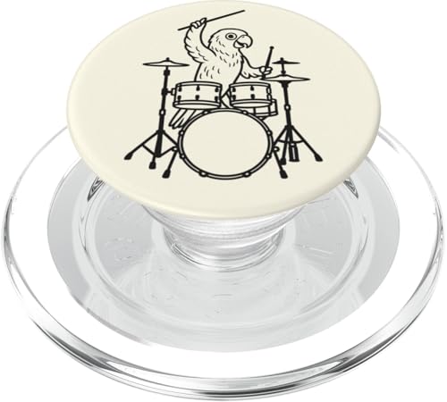 Lustiger Papagei, Schlagzeuger, Schlagzeug, Musikliebhaber, Jungen und Mädchen PopSockets PopGrip für MagSafe Lustiger Papagei, Schlagzeuger, Schlagzeug, Musikliebhaber, Jungen und Mädchen PopSockets PopGrip für MagSafe von ANIMALDRUMSNROLL
