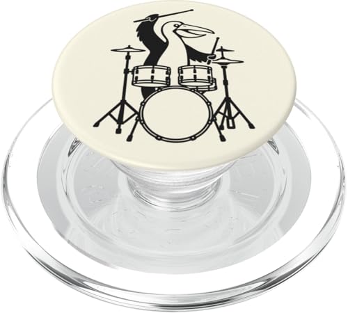 Lustiger Pelikan-Schlagzeuger, Schlagzeuger, Musikliebhaber, Jungen und Mädchen PopSockets PopGrip für MagSafe Lustiger Pelikan-Schlagzeuger, Schlagzeuger, Musikliebhaber, Jungen und Mädchen PopSockets PopGrip für MagSafe von ANIMALDRUMSNROLL