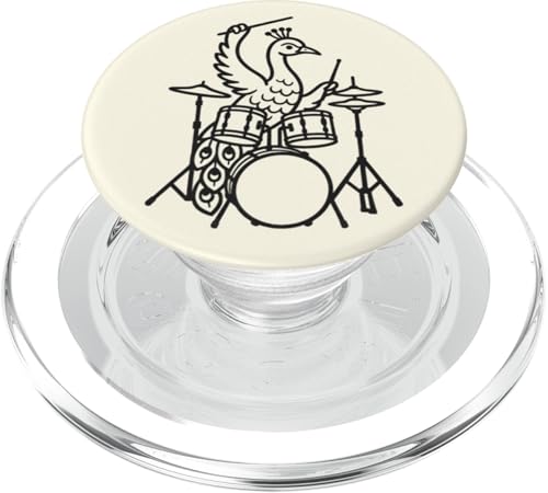 Lustiger Pfauen-Schlagzeuger, Schlagzeuger, Musikliebhaber, Jungen und Mädchen PopSockets PopGrip für MagSafe Lustiger Pfauen-Schlagzeuger, Schlagzeuger, Musikliebhaber, Jungen und Mädchen PopSockets PopGrip für MagSafe von ANIMALDRUMSNROLL